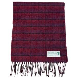 The Scotch House Cashmere Blend Long Fringe Plaid Scarf Unisex